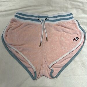 Champion pink terry cloth shorts XS